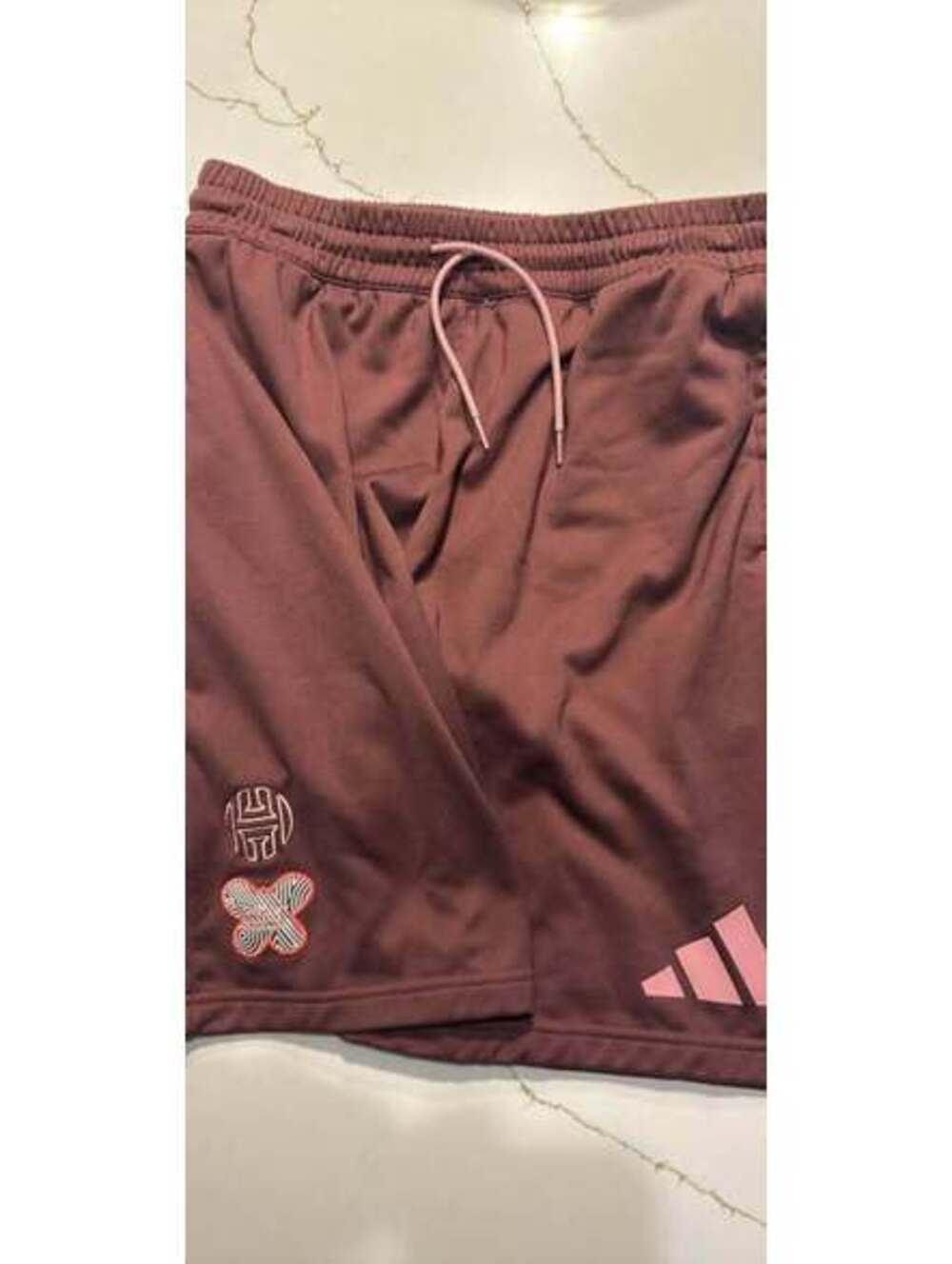 Adidas James Harden Innovation Basketball Shorts Wonder Mauve Men's XL